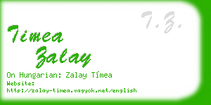 timea zalay business card